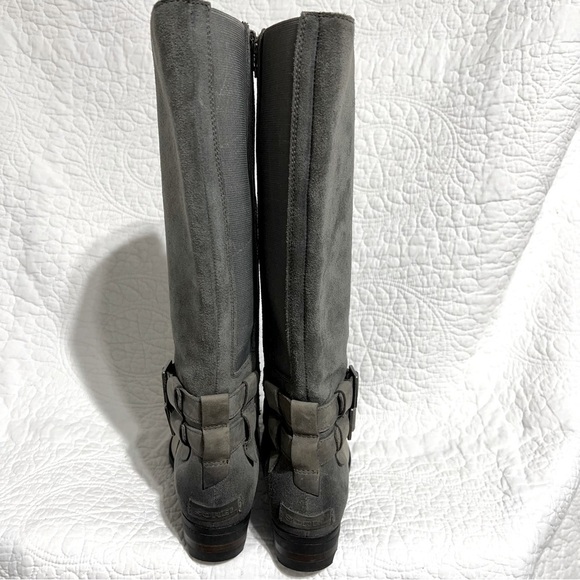 SOREL Lolla ll Waterproof Tall Distressed Grey Leather Boots, Size 7.5 - Picture 14 of 15